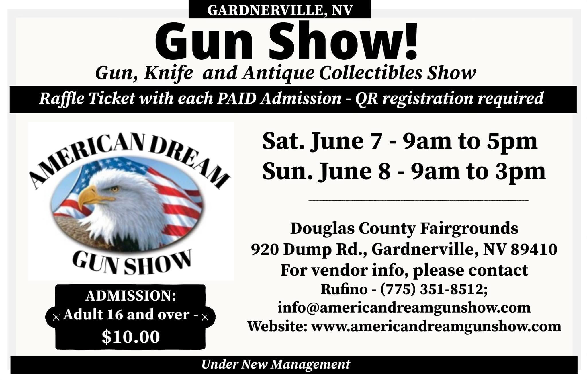 Nevada Gun Show June 7th – 8th, 2025